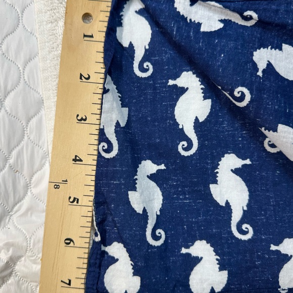 Mud Pie Navy and White Seahorse Swim Coverup - Picture 7 of 13